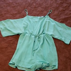 Cold shoulder romper